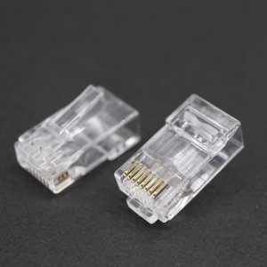 P8-071-4 RJ45 Modular Plug Cat.6A UTP FAST (Pass Through) 8P8C-2R-V 0.70mm