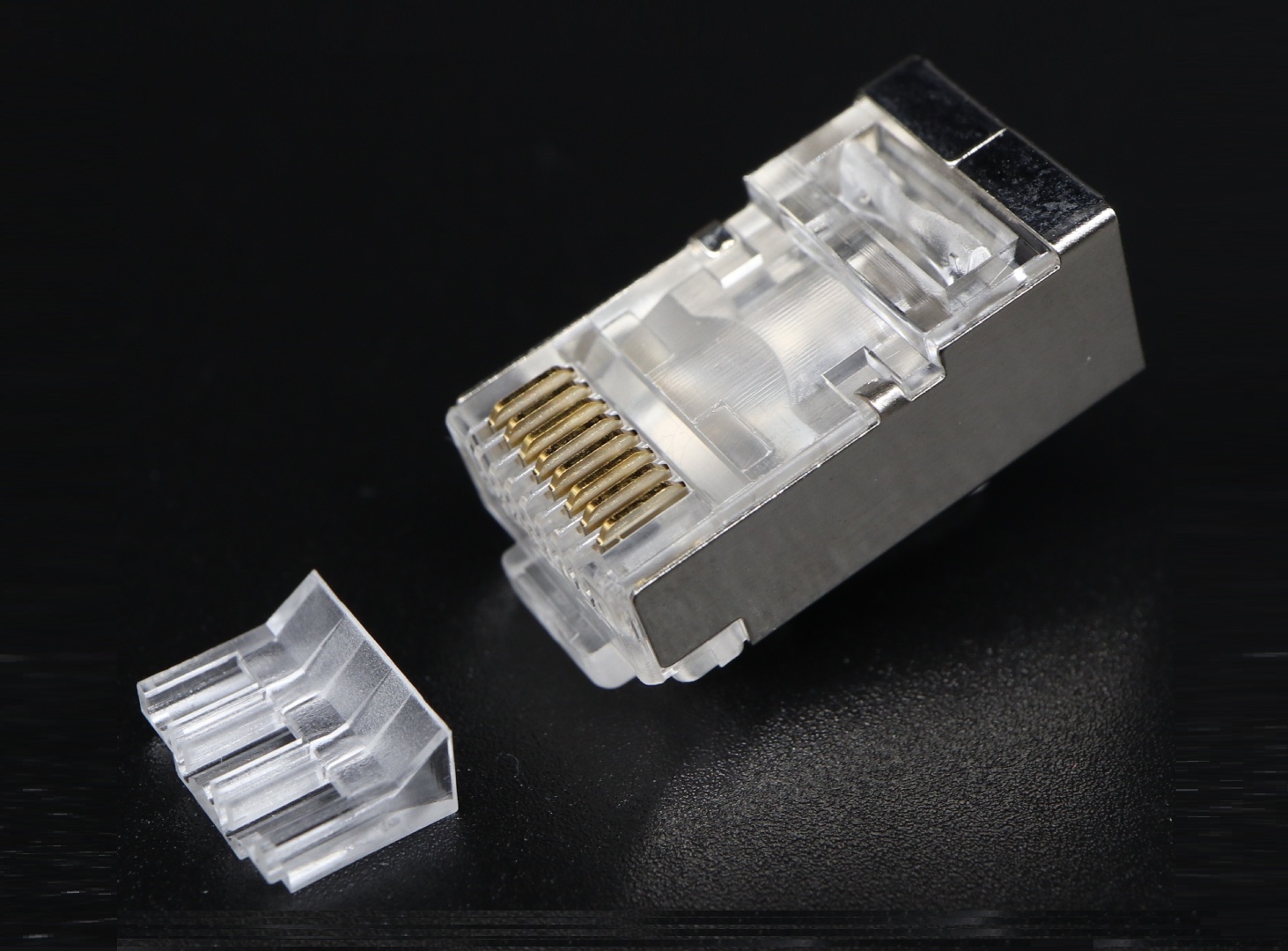 RJ45 Modular Plug Cat.6A Shielded 2 Rows 8P8C-F-RV