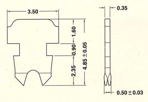 Long two prongs for solid and stranded wire
