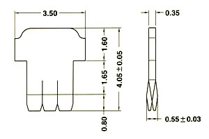 Three prongs for solid wire