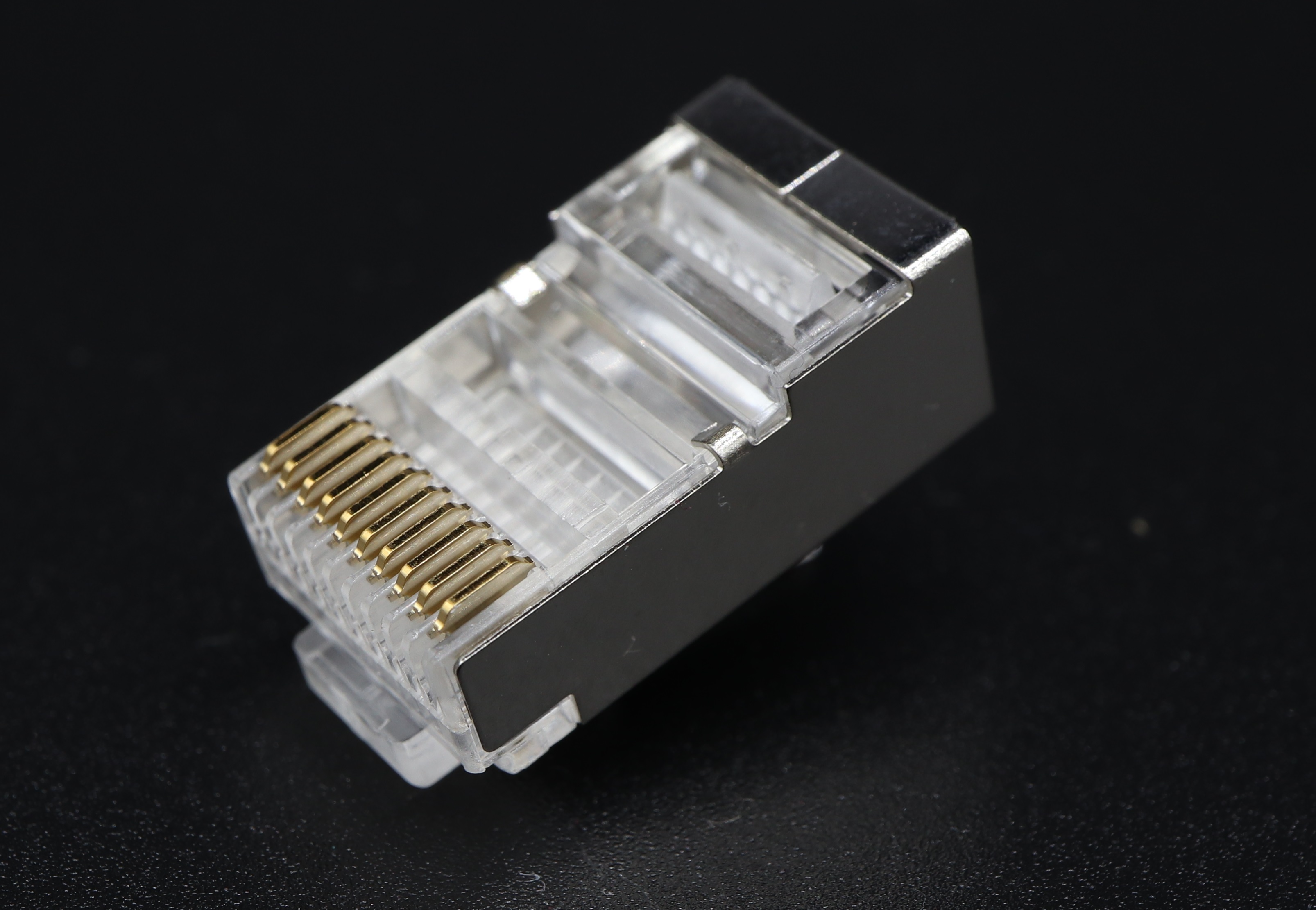 P10-001 RJ48 Modular Plug 10P10C-R Shielded