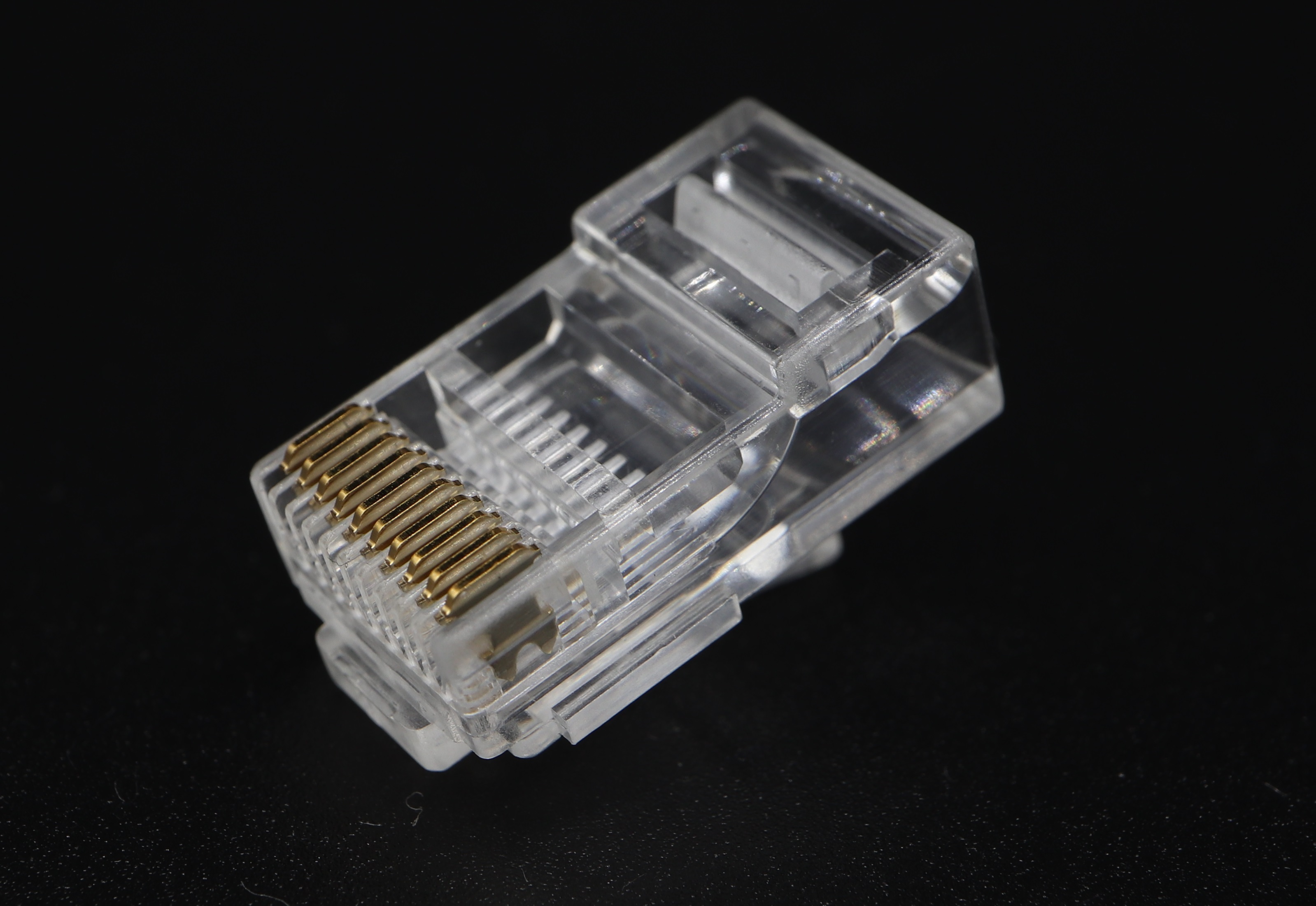 P10-K13 RJ48 Modular Plug 10P10C-R UTP - Left key