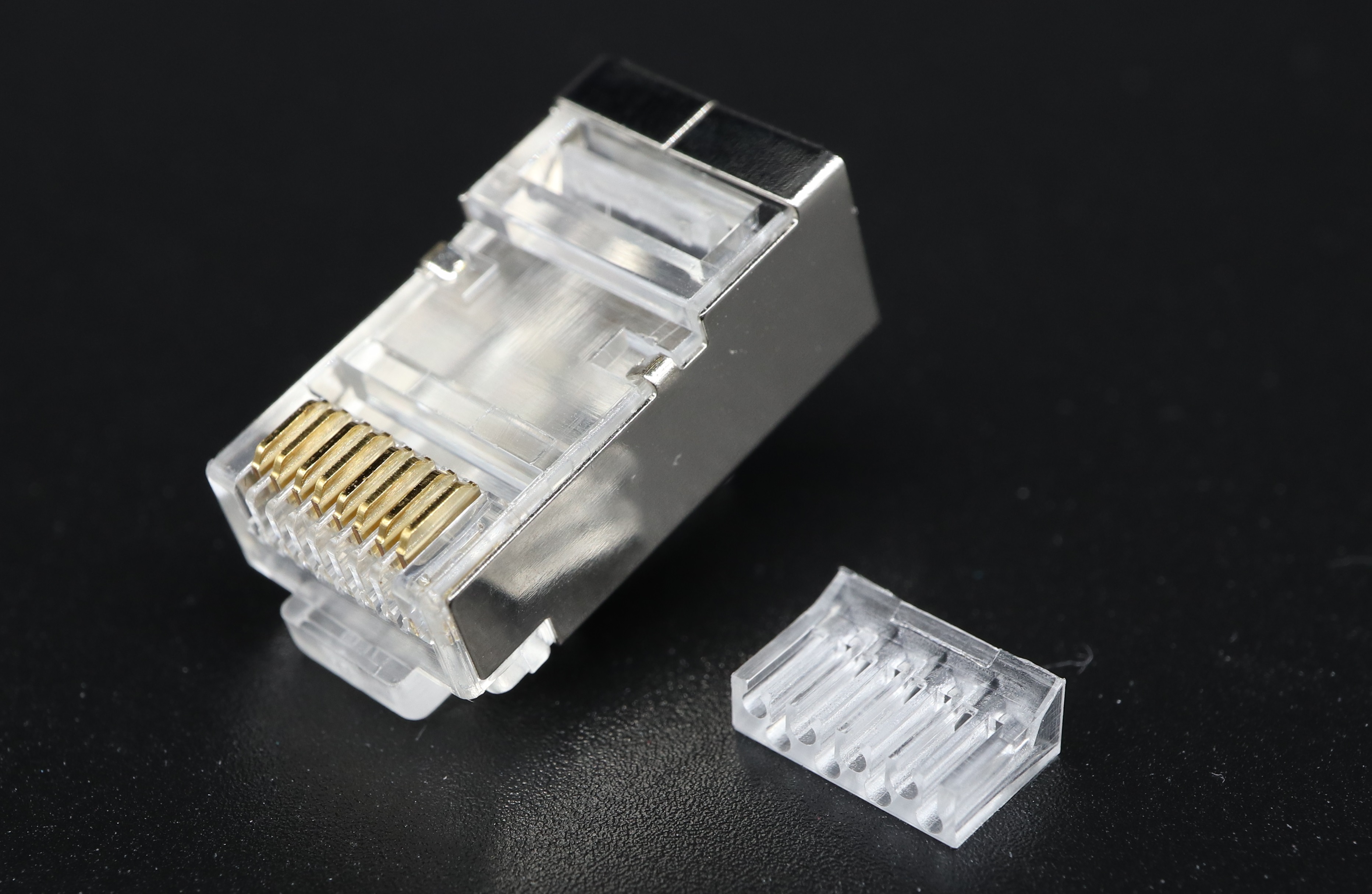 P8-031 RJ45 Modular Plug Cat.6 Shielded 2 Rows 8P8C-F