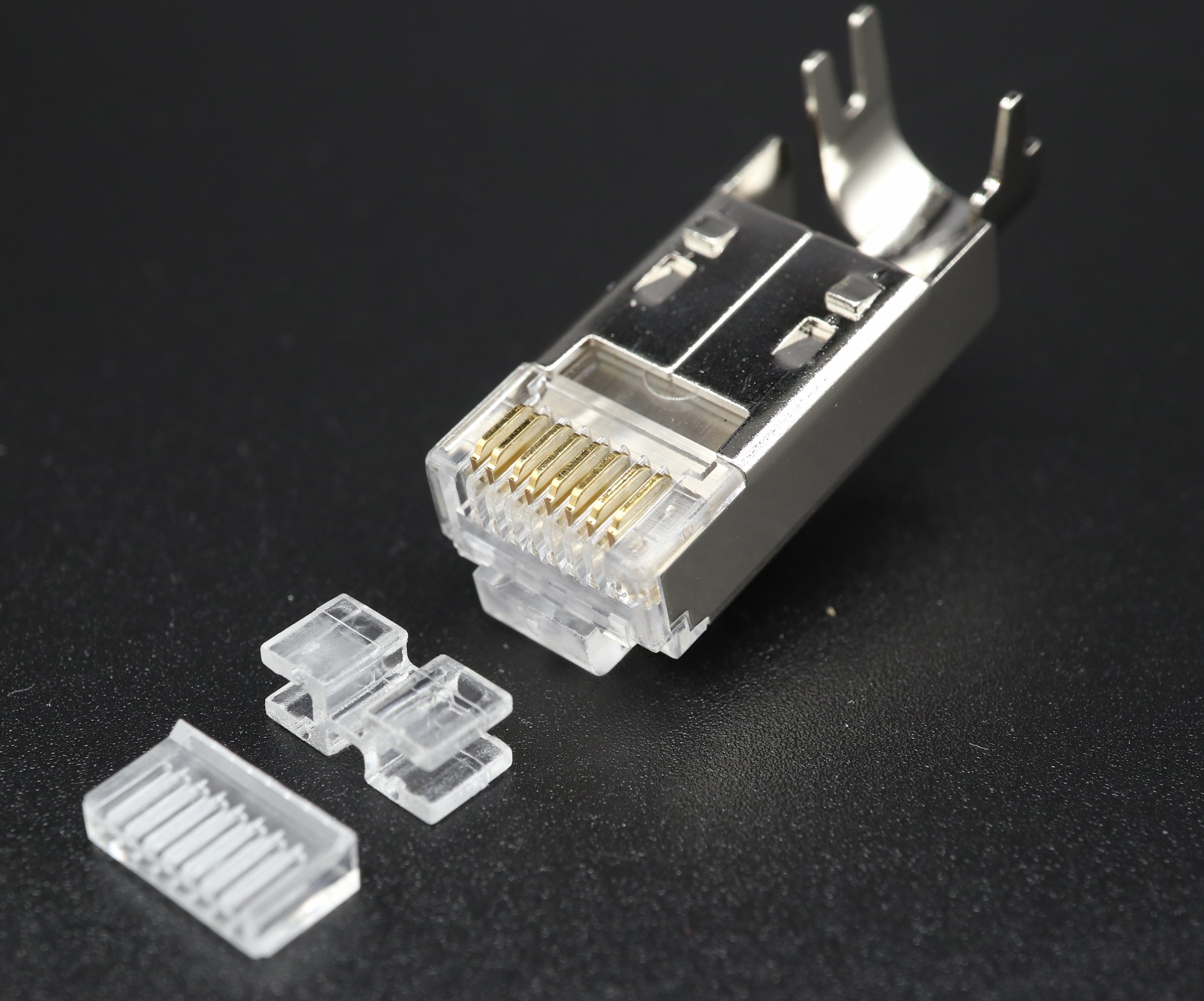 P8-M10 RJ45 Modular Plug Cat.6 Shielded M-8P8C-F