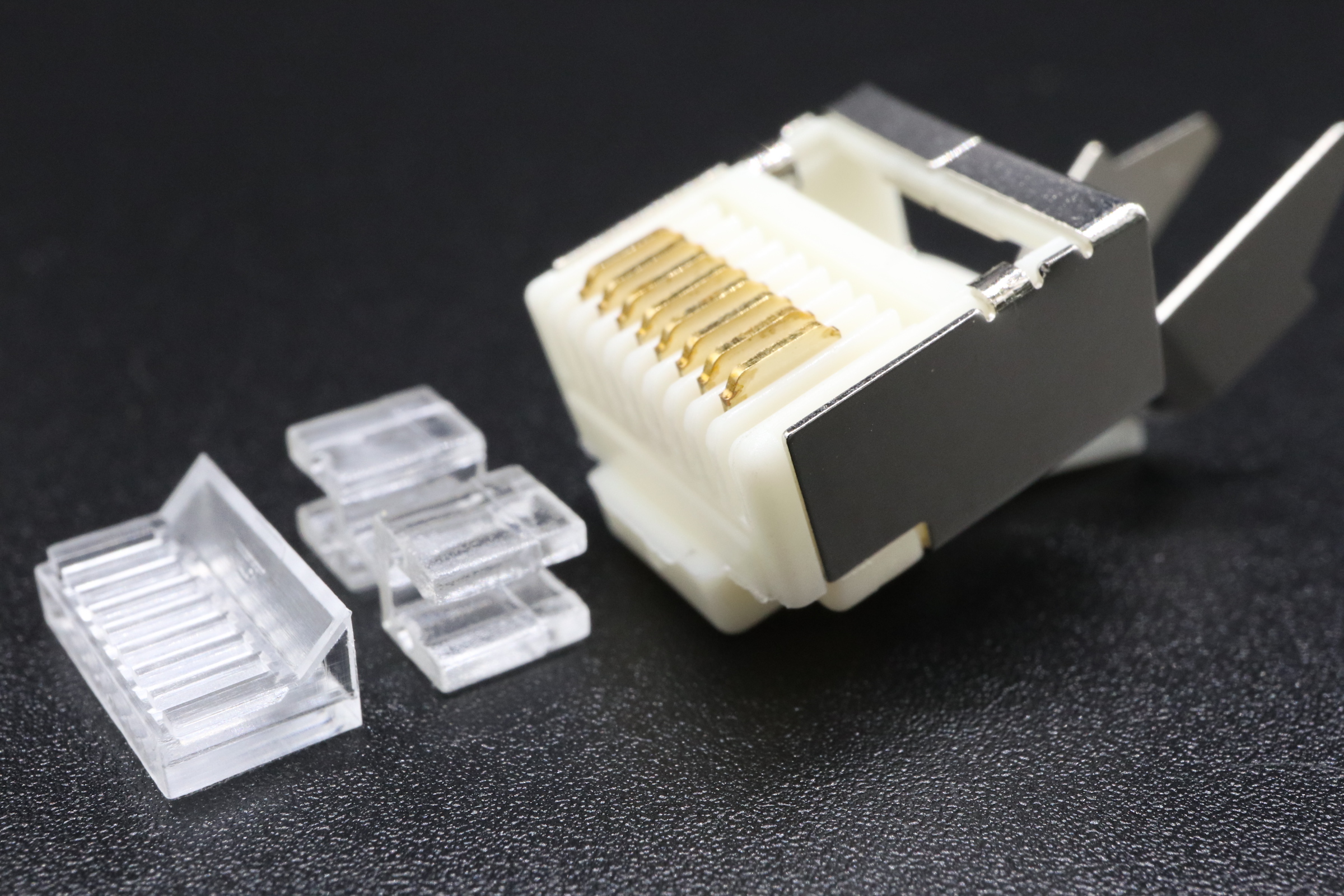 P8-S88 RJ45 Modular Plug Cat.6A Shielded Nylon S-8P8C F-L