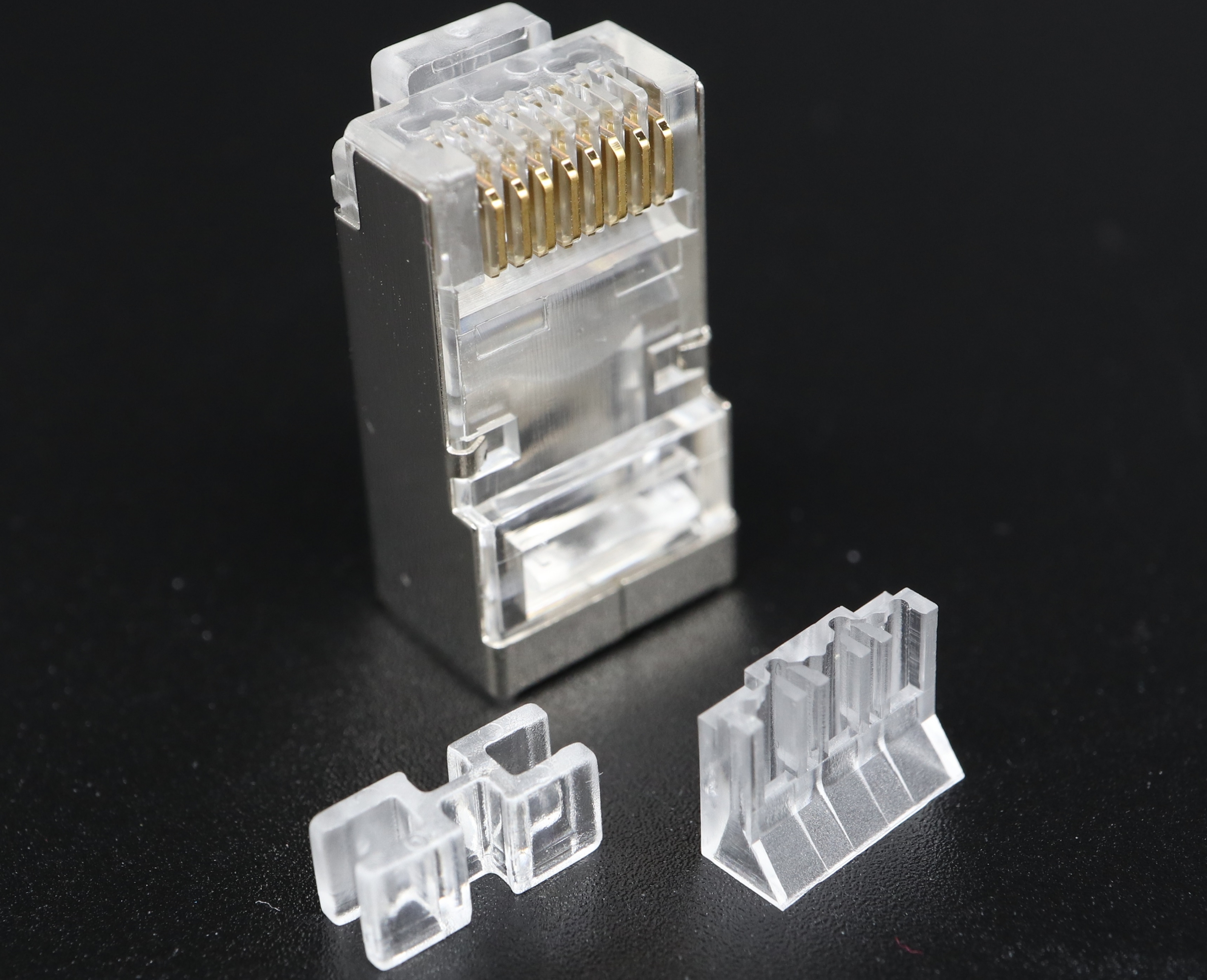 Cat.6A Shielded RJ45 RV Type 1.1mm | 2-Row 8P8C-F | P8-064-2